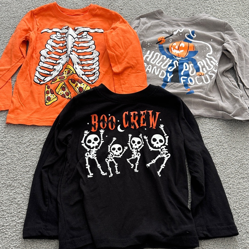 Carter's Boo Crew Skeleton Long Sleeve Shirt - Black